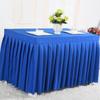 Juego de Falda de Mesa como Mantel para Reuniones Mesa Fría de Catering Escritorio de Registro Cubierta de Mesa para Actividad de Exposición Cubierta de Mesa Rectangular Roja