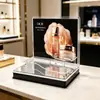 Suporte de Exibição de Cosméticos em Acrílico Transparente, Suporte de Exibição de Produtos para Cuidados com a Pele para Sala de Transmissão ao Vivo, Suporte de Exibição de Maquiagem e Batom para Salão de Beleza