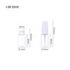 Frasco Atomizador de 30ml 50ml Niebla Fina Plástico PET Frasco de Perfume Maquillaje Viaje Alcohol Frasco Atomizador Pequeño