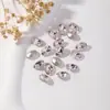 Punta Ovalada Base Plana Diamante Corte Antiguo Calidad Huevo de Paloma Vidrio K9 Diamante para Uñas Artísticas Accesorios de Joyería DIY Fabricante Mayorista