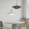 [Transfronteiriço] Quarto Mesa de Jantar Restaurante Lâmpada de Cabeceira Bar Lustre Salão de Exposições Lâmpada de Arte Café Ufo Lâmpada Raposa Azul Nórdica