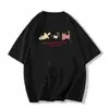 Chica gordita Verano Algodón Puro talla grande Camiseta de Manga Corta para Mujer Diseño Explosivo en los Hombros Sentido del Diseño Nicho Americano Holgado Top de Media Manga
