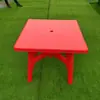 Mesas y sillas de puesto de comida callejera plástico mesa engrosada puesto de mercado nocturno barbacoa protección solar exterior comercial silla de playa combinación de mesa redonda