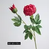 Flor Artificial de Peonía de Alta Calidad Hidratante de Dos Cabezas Estilo Chino Decoración del Hogar Ricos Adornos de Peonía Accesorios para Fotografía
