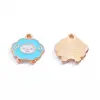 Colgante de Esmalte de Oveja Linda y Colorida de Dibujos Animados Accesorios de Joyería de Aleación DIY Colgante para Collar Pulsera Venta Caliente Transfronteriza