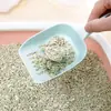 Suprimentos de gato: pá de plástico para areia de gato com furos finos, areia de tofu para gatos com furos finos, produtos de limpeza para animais de estimação de bentonita, produtos para animais de estimação