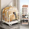 Estante para tapas de ollas Soporte de encimera de pie Artefacto para colocar tabla de cortar Estantería de almacenamiento multiusos de cocina para espátulas