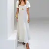 Moda Femenina de Verano 2026 Comercio Transfronterizo Europeo y Americano Vestido Elegante de Color Sólido de Cintura Alta sin Espalda