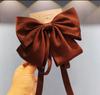 Grampo de cabelo de laço de seda infantil de alta qualidade, fita doce, grampo de cabelo, princesa, acessórios para cabeça, grampo superior, vermelho