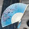 Abanico Plegable Hanfu Estilo Chino Bambú Estilo Antiguo Venta al por Mayor Estudiante, Popular en Zonas Turísticas, Abanico de Bambú para Danza, Abanico Estilo Japonés