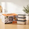 Directo de Fábrica Acero Inoxidable 304 Caja de Almuerzo Sellada Almacenamiento en Refrigerador de Cocina Caja de Comida Bento Caja de Acero Inoxidable para Conservar Frescura