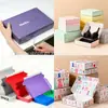 Falda Versátil Personalizada Caja de Cartón Creativa Caja Blanca Pequeña Caja de Cartón Blanco Caja de Cartón Corrugado Caja de Color de Cartón Personalización