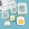 Coelhinho Bolo de Arroz Assado Pinça Le Molde de Silicone Coelhinho Marshmallow Molde de Silicone Molde de Virar Manual em estoque
