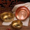 Tazón Grueso de Latón Tazón de Latón Tazón de Cobre Estilo Chino Tazón de Arroz Olla de Buda Colocación Utensilios de Cobre Tazón para Verduras Plato de Cobre