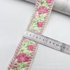 Novo laço de bordado étnico vintage atacado estilo chinês organza bordada acessórios de vestuário 5CM de largura