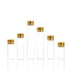 Botellas Selladas con Tapa Dorada, Botellas Dispensadoras Selladas de Rosca de 22mm, Botellas de Deseos, Botellas de Vidrio, Botellas de Azafrán y Cordyceps, Venta al por Mayor con Tapas