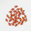 Decorações Coloridas em Forma de Losango Corte Rosa para Nail Art, Strass Brilhantes para Unhas, Zircônia 5A de Carbono Altíssima