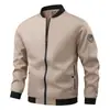 Nueva chaqueta casual de comercio exterior transfronterizo para hombre, directa de fábrica de Amazon, casual de primavera y otoño, color sólido, para hombre