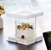 Caja de Embalaje para Pastel de Cumpleaños con Base Engrosada Edición Especial Nueva de 6 Pulgadas 8 Pulgadas 10 Pulgadas 12 Pulgadas Doble Capa Simple Capa Celebridad de Internet Huevo