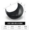 Prato de lanche preto fosco estilo japonês melamina imitação de porcelana bar ktv churrasco plástico prato de prato frio louça comercial