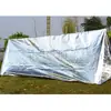 Saco de dormir de emergencia para exteriores, tienda de campaña, engrosado, compresión, aislamiento térmico, manta de primeros auxilios, manta de supervivencia de papel de aluminio