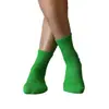 Calcetines Casuales Versátiles Estilo Pareja, Calcetines de Algodón Sin Costuras No Elásticos, Calcetines Deportivos para Hombre de Media Pantorrilla, Calcetines Deportivos Blancos para Mujer