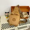 Nova Mochila Escolar de Jardim de Infância Kabibala Pelúcia Bolsa Pequena Inverno Desenho Animado Capivara Bolsa Transversal Durável Bolsinha de Peito para o Dia a Dia