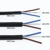 Cable de alambre de cristal transparente para candelabro de uso doméstico, alambre de acero flexible, 2 hilos, 0.2, 0.3, 0.5, 0.75 mm² cable de alimentación