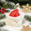 Vela Aromática Fofa de Papai Noel Decoração de Enfeite Atmosfera de Festival Pequeno Presente Vela Artesanal em Formato de Boneco de Neve
