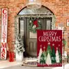 Navidad Transfronteriza Más Vendido Árbol de Navidad Elfo Festividad Decoración de Patio Bandera de Jardín Bandera de Lino Doble Cara Personalización