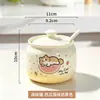 Tarro de Cerámica para Condimentos Hogareño Cocina Tarro de Sal Tarro para Condimentos a Prueba de Humedad Tarro de Almacenamiento de Gran Capacidad Tarro para Aceite Caliente Picante