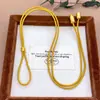 Cuerda Trenzada Tienda de Oro Mismo Estilo Cuerda Trenzada Cuerda de Alto Nivel Cuerda de Collar Avanzada con Colgante de Oro Arena Lanyard Unisex