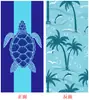 Toalha de praia estampada em microfibra da Amazon, dupla face, veludo, secagem rápida, toalha de praia, natação, banho de praia