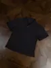 Camisa Polo de Punto para Mujer Manga Corta Estilo Old Money Marrón, Ajuste Relajado de Verano, Camiseta de Hombro Normal, Manga Media Cleanfit