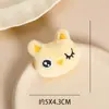 Muñeca de Peluche con Cabeza de Animal de Dibujos Animados Broche de Felpa Accesorios Decorativos Joyería Colgante de Bolso Accesorios para Joyería DIY