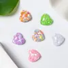 Resina hecho a mano DIY accesorios material accesorios lentejuelas transparentes pasador de amor cuerda para el pelo tocado accesorios de corazón de melocotón parche