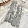 Polainas de perna com laço estilo Miu, polainas de perna flare brancas para outono e inverno, meias com laço Lolita