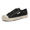 Zapatos de Lona para Pareja Estilo Retro Lavado Parisino con Rotos y Desgastes Zapatos Sucios Tenis Transpirables para Hombre