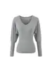 Estilo Chica Caliente Sexy Cintura Delgada Cuello en V Forro Polar Camiseta 2025 Otoño e Invierno Manga de Murciélago Camisa de Capa Interior Top de Manga Larga