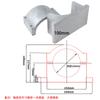 65 Accesorio de Aluminio Fundido 62 80 85 100 120 125 Máquina de Grabado Cabezal Inclinable Soporte de Husillo Arenado Alta Precisión