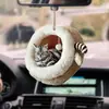 Decoração de Carro Pendente Balão Gato Colorido Interior do Carro Gatinho Fofo Gato de Carro Gatinho Pingente de Balão Ornamento