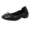 Zapatos de Mujer Estilo Chanel Otoño Nuevo Estilo Francés Ligeros de Tacón Plano Zapatos Rollo de Huevo Punta Redonda Tacón Bajo Boca Baja Casuales para Estudiantes Modernos