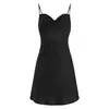 Elegante Camisón para Mujer, Camisola de Puro Deseo, Espalda Descubierta, Satén Fino de Seda de Hielo, Tacto de Alta Gama, Ropa de Casa Dulce y Picante
