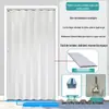 Porta Sanfonada de PVC Porta de Correr Cozinha Estilo Aberto Conexão a Gás Porta Temporária Simples Porta de Banheiro Vaso Sanitário Sem Furo