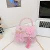 Bolsas Infantis da Moda 2026 Nova Porta-Moedas para Meninas Bolsa Estilosa de Pequena Princesa Bolsa com Corrente de Menina de Desenho Animado com Laço