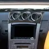 Adecuado para Nissan 350z 03-09 panel de decoración de consola de radio de control central de fibra de carbono pasta modificación