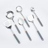 Utensílios de cozinha de aço inoxidável, anti-escaldamento anti-escaldante resistente a altas temperaturas, colher de sopa, batedor de ovos antiderrapante, espátula, plaina de queijo, gadgets de cozinha