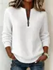 Suéter de Punto Europeo y Americano con Media Cremallera para Mujer Otoño Invierno Waffle Manga Larga Pulóver Casual Holgado Ropa Femenina Transfronteriza