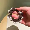 Mascarilla Facial Suave y Cómoda con Volantes de Encaje Estilo Coreano Seda de Hielo Scrunchie Pequeño Accesorio para el Cabello de Cola de Caballo Simple de Moda Modelo Nuevo
