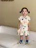 Conjunto de Camisa de Verano para Niños, Estilo Delgado, Nuevo Conjunto de Verano 2026 para Niños, Chaleco y Shorts Casuales para Niñas, Ropa de Bebé